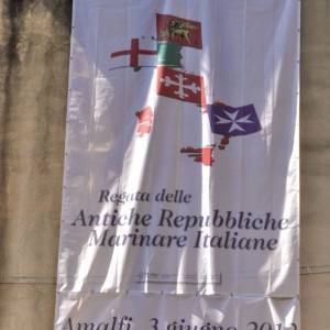 Drappo della regata regata storica ad Amalfi, giugno 2012