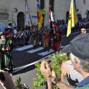 Immagini del corteo della regata storica ad Amalfi, giugno 2012