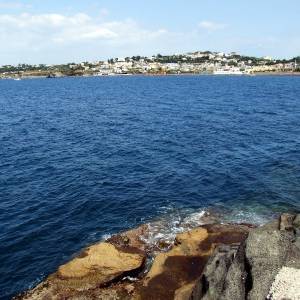 Procida vista dall’isolotto di Vivara