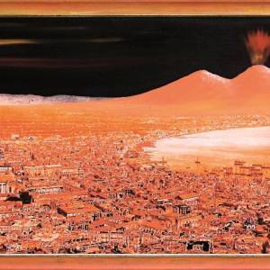 Panorama di Napoli, acrilico su tela di  Voyage Pittoresque