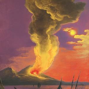 Vesuvio, acrilico su tela di  Voyage Pittoresque