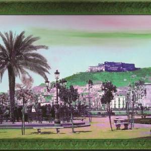 Villa Reale, acrilico su tela di Voyage Pittoresque