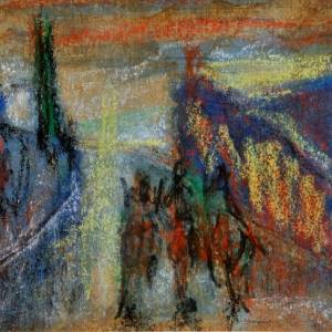 Di Francesco Totino l’opera “passeggiando all’ombra del tempio”