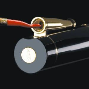 Cappuccio di una delle penne Delta con cornetto scaramantico