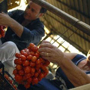 Sapori Vesuviani  lavorazione familiare (Pasquale Imperato con la madre)