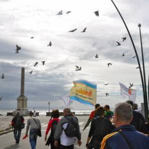 A Piazza della Vittoria a Napoli, immagini della passata edizione di Trekking urbano