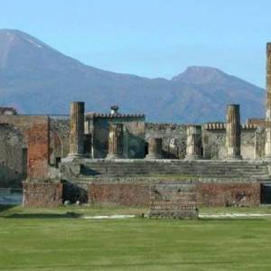Una splendida veduta del sito archeologico di Pompei
