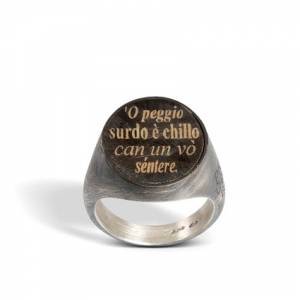 Anello con proverbio