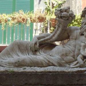La statua del Nilo monca della sfinge