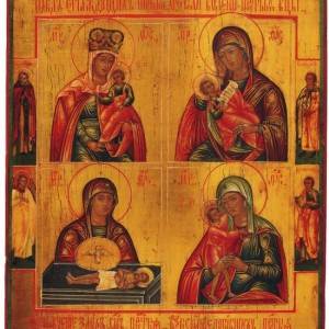 Alcune delle icone russe in mostra al Museo Diocesano Diocesano