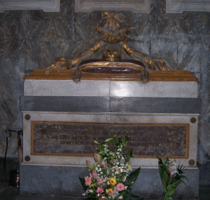 La tomba di Maria Cristina di Savoia in Santa Chiara