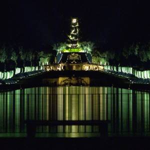 Reggia di Caserta, lo spettacolo dei giardini illuminati