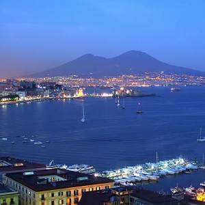 Suggestiva veduta di Napoli