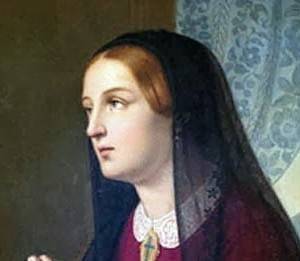 Una tenera immagine della Venerabile Maria Cristina