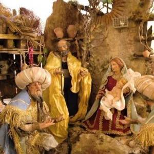L’adorazione dei Magi alla grotta del Bambino