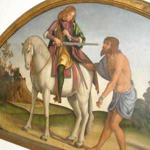 San Martino e il povero nell’affresco di Protasio Crivelli