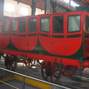 Uno dei vagoni del treno reale