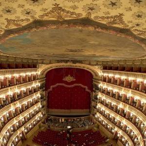 Il soffitto del Teatro di San Carlo