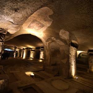 San Gennaro Extramoenia, particolare delle Catacombe