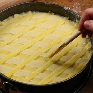 La pastiera prima della cottura