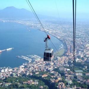 Panorama del Golfo visto dalla funivia del Faito