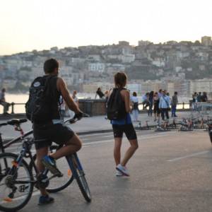 In bici sul Lungomare