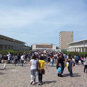 Visitatori alla mostra