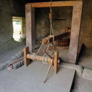 Ricostruzione di un antico torcularium