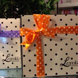 Scatole regalo con i tradizionali pois