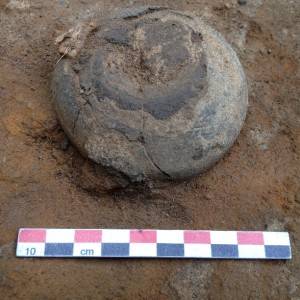 Ciotolina stracotta scoperta nella fornace grande a Pompei