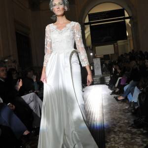 Uno scatto della serata di moda a Mergellina
