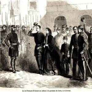 Re Francesco II lascia Gaeta