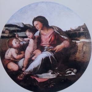 Il tondo ispirato all’opera di Raffaello