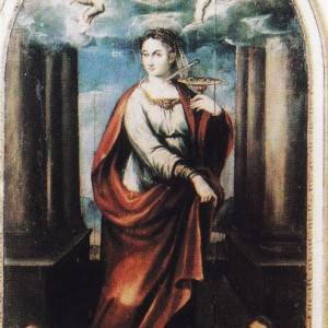 Santa Lucia, opera di anonimo in mostra alla Pinacoteca del convento di Sant’Antonio