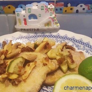 scaloppine funghi limoni verdi procida
