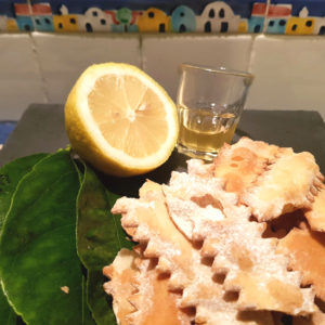chiacchiere al limoncello