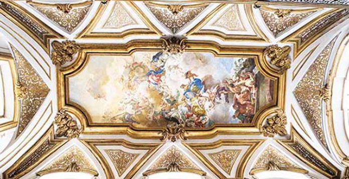 Sacrestia-volta-affresco-Solimena-San-Domenico-Maggiore-Napoli