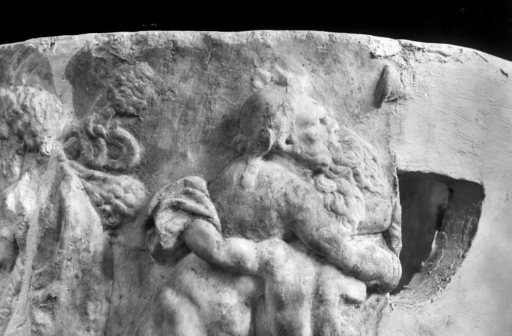Un particolare del vaso di Dioniso (Museo Campano di Capua)